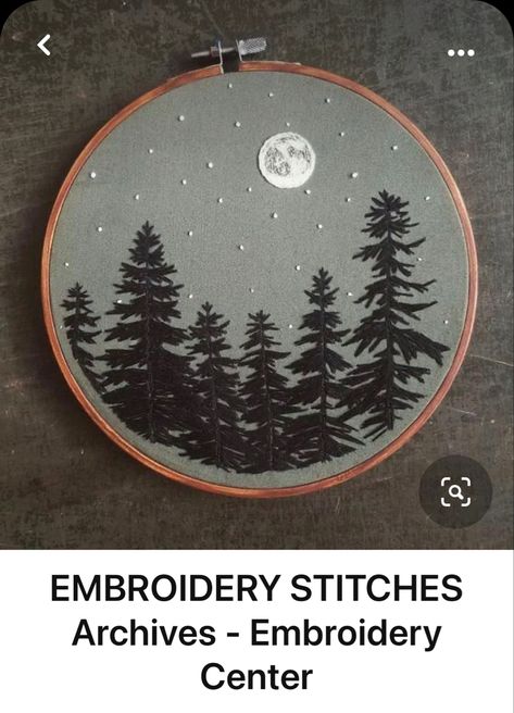 Comet Embroidery, Landscape Embroidery Ideas, Acotar Embroidery, Velaris Embroidery, Embroidery Night Sky, Velaris Svg, Aurora Borealis Embroidery, Winter Landscape Embroidery, Embroidery Stitches