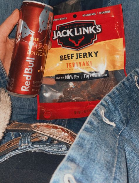 #western #punchy #westernfashion #buckle #jerky #redbull #westernaesthetic #aesthetic #aestheticwestern Beef Jerky Aesthetic, Buckle Bunny Aesthetic, Red Neck Aesthetic, Redbull Aesthetic, Punchy Aesthetic, Jim Hopper, Jack Links, Foto Cowgirl, Cute Country Couples