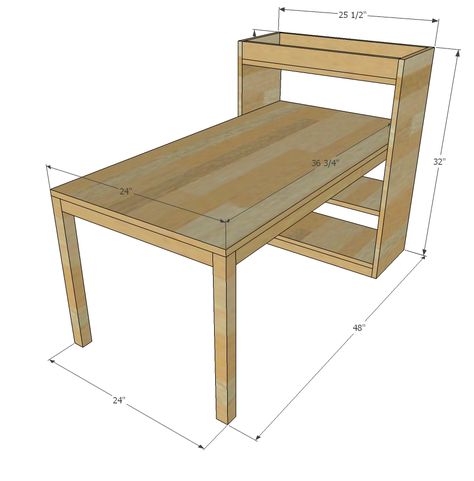 Art Desk For Kids, Kids Art Table, Kids Craft Tables, Diy Kids Table, Diy Kids Art, Diy Computer Desk, Craft Table Diy, Coffee Table Plans, Art Desk