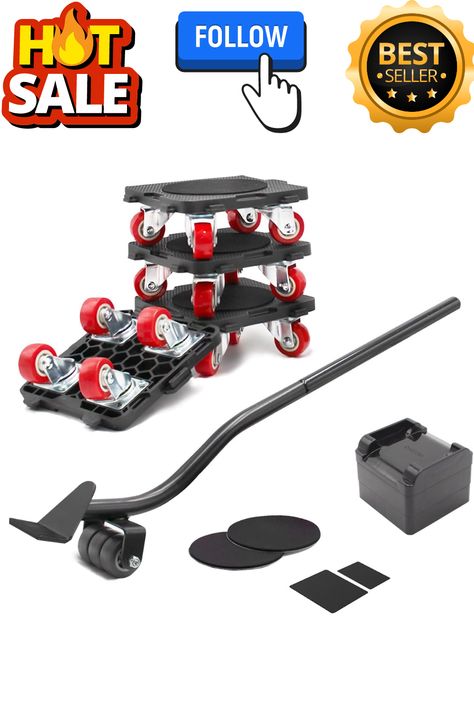 ONEON Furniture Mover with Wheels & Furniture Lifter Set, 360° Rotation Wheels Furniture Dolly, 660 Lbs Capacity, for Moving Heavy Furniture, Refrigerator, Sofa, Cabinet Furniture Lifter, Sofa Cabinet, Moving Dolly, Furniture Wheels, Furniture Dolly, Furniture Movers, Diy Plant Stand, Moving Furniture, Diy Plants