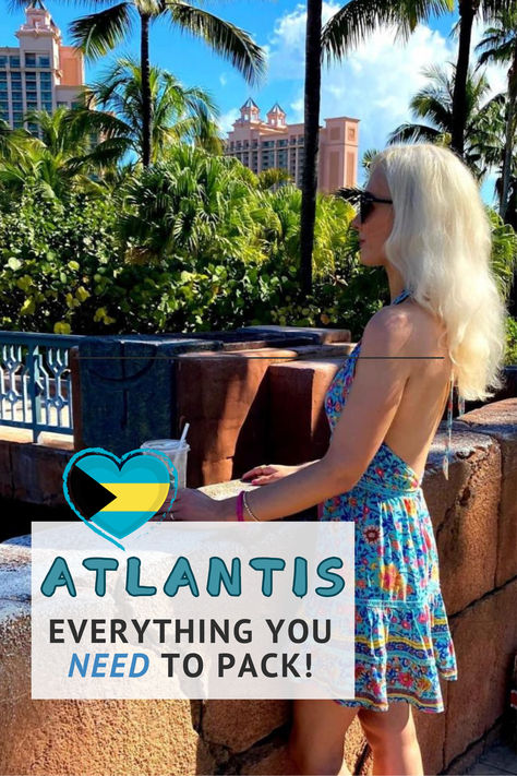 Are you heading to the Bahamas and wondering what to pack for Atlantis Paradise Island? Well, you have come to the right place! Read on to discover the perfect packing list, with insider tips! #atlantis #bahamas #packinglist Atlantis Bahamas Packing List ❣️ Atlantis Outfit Ideas, Atlantis Paradise Island Bahamas, Atlantis Bahamas Packing List, What To Pack For The Bahamas, Atlantis Bahamas With Kids, Packing For Bahamas, Atlantis Bahamas Outfits, Bahamas Vacation Outfits, Bahamas Packing List