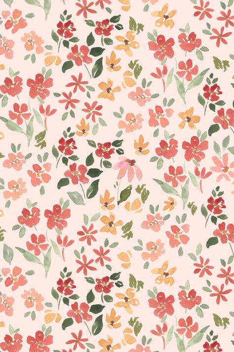 Fall Floral Print, Flower Repeat Pattern, Design Tudung, Fall Floral Pattern, Cell Phone Backgrounds, Liberty Pattern, Autumn Lookbook, Ditsy Floral Pattern, Watercolour Florals