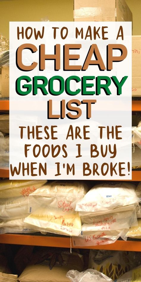 Cheapest Foods To Buy, Living Cheap Saving Money, Budget Grocery List, Cheap Grocery List, Living Cheap, Grocery Savings Tips, Frugal Meal Planning, Healthiest Food, Cheap Groceries