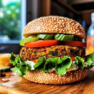 Summer Veggies Recipes, Homemade Veggie Burger, Homemade Veggie Burger Recipe, Healthy 2024, Veg Burger, Hamburger Meals, Recipes Grill, Veggie Burger Recipe, Pork Spices