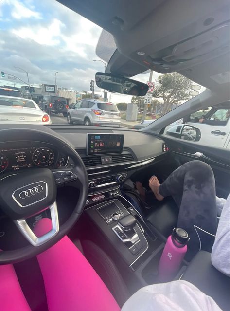 Audi aesthetic Inside Car Interior, Audi Keys Aesthetic, Kia Aesthetic Girl, New Car Aesthetic Kia, Audi Interior Aesthetic, Audi Inside Aesthetic, Black Audi Aesthetic, Best Cars For Teens, Audi Interior