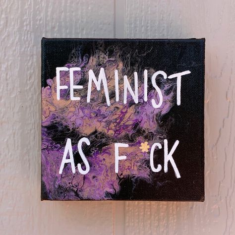 Feminist Painting Ideas, Feminism Painting, Feminist Art Painting, Woman Rights Painting, Feminist Painting, Women Empowerment Art, Empowerment Art, Modern Art Canvas Painting, Painting Canvases