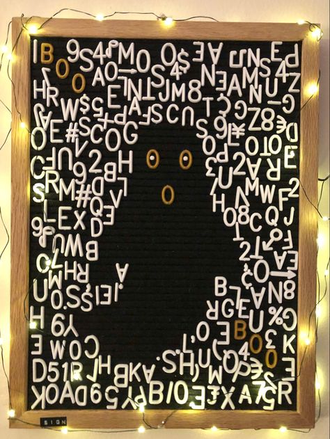 Ghost Letterboard, Halloween Letter Board Quotes, Halloween Letterboard, Ghost Letters, Letterboard Ideas, Letterboard Signs, Letterboard Quotes, Felt Letter Board, Halloween Letters