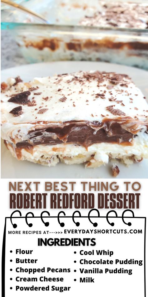 Filthy Wilma Dessert, Good Chocolate Dessert Recipes, Chocolate Layer Dessert Puddings, 9 X 9 Dessert Recipes, Chocolate Dessert With Pecan Crust, 7 Layer Chocolate Dessert, Chocolate Four Layer Delight, Desserts With Pecan Crust, 4 Layer Dessert Recipes