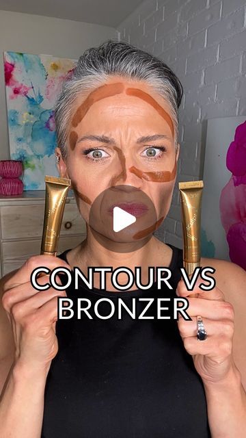 Bronzer Vs Contour, Rain Beauty, Quick Makeup Routine, How To Contour Your Face, How To Apply Bronzer, Blue Foundation, Face Contouring Makeup, Sunkissed Makeup, Contour Tutorial