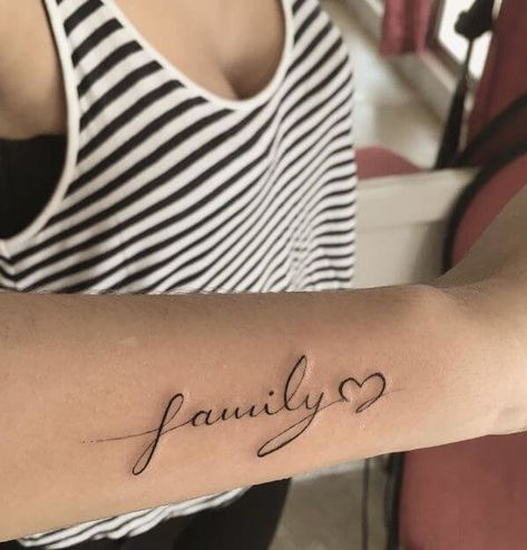 Forearm Family Tattoo Design - Meaningful Family Tattoos - Meaningful Tattoos - Crayon Meaningful Family Tattoos, Family Tattoo Design, Forearm Henna, Henna Diy, Crayon Design, Font Tato, Family Tattoos For Men, Tattoo Diy, Family Tattoo Designs