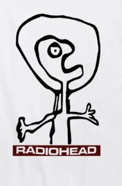 Radio Head Drawing, Radiohead Doodle, Radiohead Symbol, Radio Head Tattoo, 80s Music Tattoo, Radiohead Drawing, The Bends, Radiohead Stencil, Slowdive Tattoo