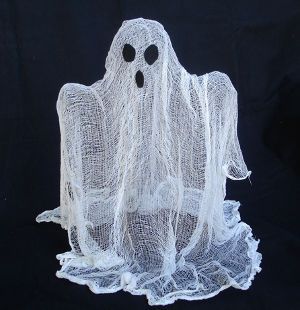 Picture of Floating ghost!!! low cost easy to make!!!! Floating Ghost, Cheesecloth Ghost, Floating Ghosts, Table Halloween, Centerpiece Craft, Hallowen Ideas, Halloween Ghost Decorations, Ghost Diy, Homemade Halloween Decorations