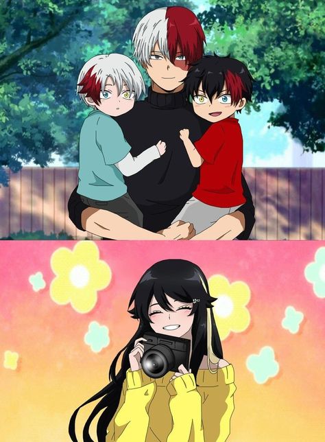 Todoroki Oc, Todoroki X Oc, Last Game Manga, Todoroki Family, Anime Family, Anime Couples Manga, Anime Boyfriend, Anime Oc, Boku No Hero