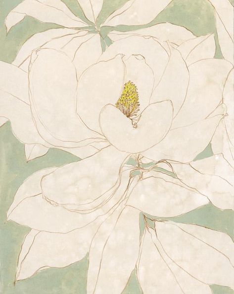 Minimalist Magnolia no.1 at ArtfullyWalls, #floral #flower #white #mixedmedia #magnolia #white #green #homeinspiration #styleithappy #homedetails #dreamhome #housegoals #interiorlovers #designinspo #decorinspo #interiordecor #interiordesign #artfullywalls #gallerywall #gallerywalldecor #gallerywallinspo #artprints #stellarspaces #homeinspiration #rockininteriors #sorealhomes #interiorlovers #interiorstyling #styleithappy #artfullywalls #gallerywall #gallerywallinspo#affordableartprints Visual Motivation, Magnolia Painting, Magnolia Wallpaper, Magnolia Paint, Southern Magnolia, Dyed Paper, Artfully Walls, Artist Wall, Abstract Floral Art