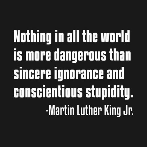 Dangerous People Quotes, Ignorant Quotes, Quotes About Ignorance, Ignorance Quotes, History Instagram, Discover Quotes, Quote Black, Mlk Jr, Golf Quotes