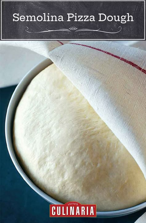 Semolina Pizza Dough, Pizza Dough Recipe Bread Machine, Pizza Dough Ideas, Semolina Recipes, Recipe Bread Machine, Semolina Recipe, Pizza Dough Recipes, Semolina Flour, Dough Ideas