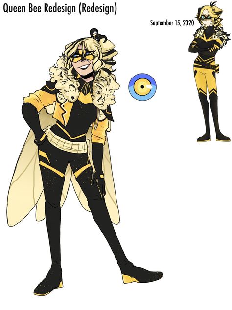 Miraculous Ladybug Queen Bee Fanart, Miraculous Ladybug Queen Bee Redesign, Bee Hybrid Oc, Queen Bee Redesign, Bee Miraculous Oc, Queen Bee Miraculous, Miraculous Redesign, Bee Oc, Miraculous Ladybug Queen Bee