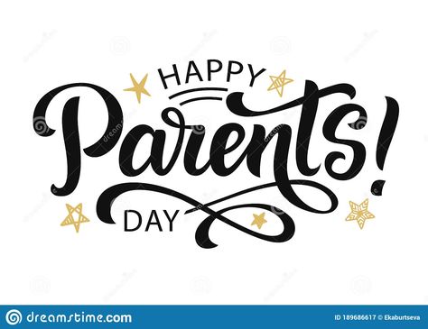 Happy Parents Day, Template For Poster, Day Logo, Cute Typography, Typography Card, Happy Parents, Font Graphic, Parents Day, Vintage Mom