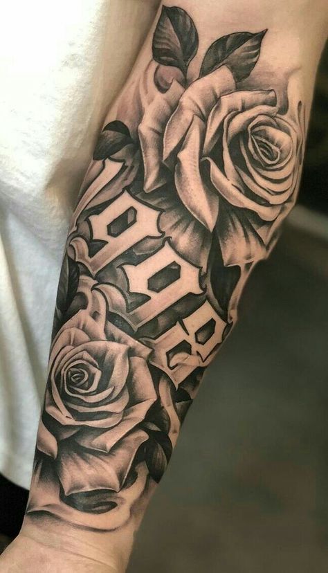 Growth Tattoos, Mangas Tattoo, Meaning Tattoos, Tattoos Aesthetic, Rose Tattoo Sleeve, Guys Tattoos, Rose Tattoos For Women, Tattoos Arm, Women Tattoos