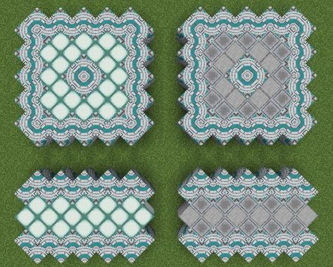 Minecraft Castle Floor Pattern, Minecraft Castle Floor Design, Minecraft Ground House, Terracotta Floor Minecraft, Minecraft Floor Ideas Stone, Mining Area Minecraft Ideas, Minecraft Ground Design, Minecraft Terracotta Pattern, Floor Patterns Minecraft