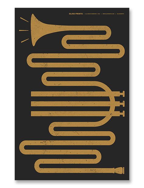 This is an original abstract design of the magnificent trumpet. Hang on the walls of your music studio or music classroom! A great gift for any trumpet students or trumpet players! This design has a subtle texture. Please see closeup! Abstract Musical Instruments, Trumpet Illustration Graphic Design, Creative Music Poster, Instrument Graphic Design, Jazz Music Poster, Music Instruments Illustration, Music Book Design, Blues Dancing, Trumpet Illustration