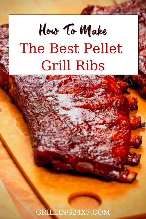 Whether you like baby backs or spare ribs, I got all of my best Pellet Grill Ribs in one place. Complete with helpful tips and step-by-step instructions. Pellet Grill Rib Recipes, Ribs On The Pellet Grill, Pellet Grill Pork Ribs, Pork Ribs Pellet Smoker, Pellet Grill Baby Back Ribs, Beef Ribs On Pellet Grill, Spare Ribs On Pellet Grill, Baby Back Ribs Pellet Grill, Smoked Spare Ribs Pellet Grill