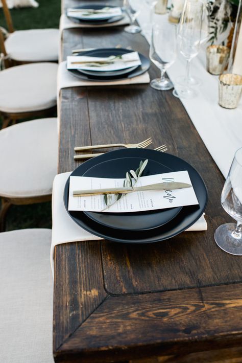 Bamboo plates wedding