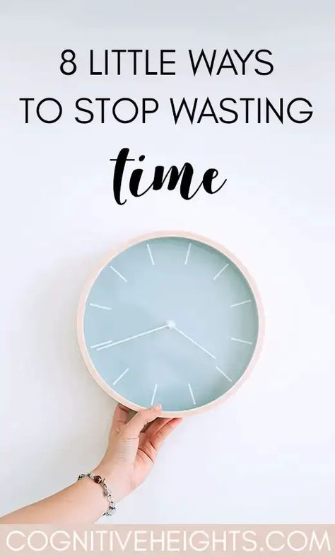 How to Stop Wasting Time and Be More Productive - Cognitive Heights Stop Procrastination, Class G, Being Lazy, Best Self Help Books, Productivity Quotes, Stop Wasting Time, Short Term Goals, Weekly Planners, Good For Me