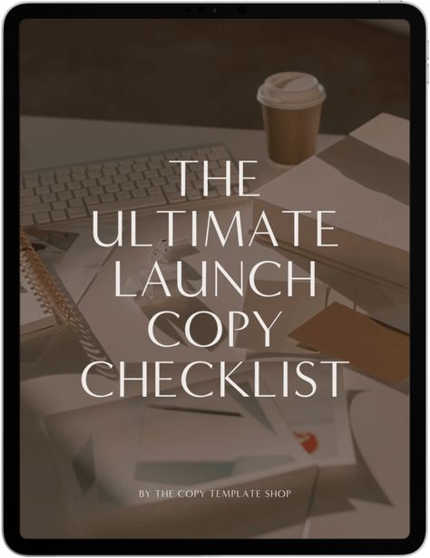 Launch Copywriting: The Only Checklist You’ll Ever Need Customer Service Scripts, Launch Checklist, Launch Strategy, Business Launch, Sale Emails, Ad Copy, Launch Event, Services Business, Miss A