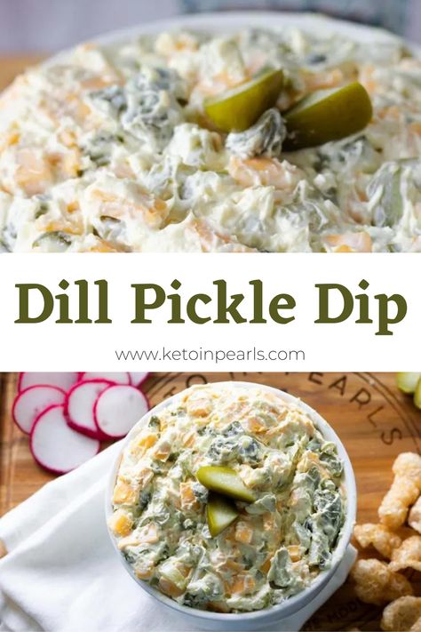 Keto Party Food, Pickle Board, Dill Pickle Dip Recipe, Keto Dip, Pickle Dip Recipe, Dill Pickle Dip, Pickle Dip, Raw Broccoli, Low Carb Appetizers