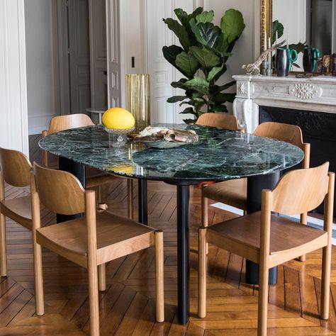 Dining Table Green, Dining Table Makeover, Room Focal Point, Marble Top Dining Table, 6 Seater Dining Table, Dining Ideas, Socialite Family, Family Furniture, Dining Table Legs