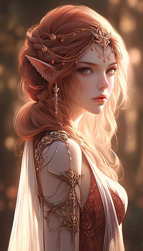 Girl In Snow, Weiblicher Elf, Elven Woman, Amazing 3d Tattoos, Elf Characters, Elves Fantasy, Anime Elf, Elf Girl, Female Elf