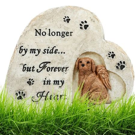 Key Features This dog stone memorial is carefully crafted with a resin material and specially treated to withstand the sun and weather, suitable for year-round use and can be given as a gift to anyone who has lost a dog. Durable Design: This dog memorial plaque is made of high-quality resin material, durable enough to withstand weather changes. Suitable for Outdoor Decoration: This dog tombstone can be placed in the garden, home, or any other place that can be used as a personal remembrance. Spe Dog Tombstone, Pet Tombstone, Dog Headstone, Pet Stones, Dog Memorial Stone, Pet Memorial Plaque, Memorial Statues, Pet Memorial Stones, Pet Sympathy