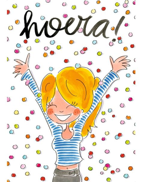 Kaart A4 Hoera! - Blond Amsterdam | Blond amsterdam, Grappige verjaardagskaarten, Verjaardagskaart Amsterdam Party, Happy Birthday Illustration, Blooms Taxonomy, Birthday Illustration, Blond Amsterdam, Congrats Card, Black Pins, Christopher Nolan, Chic Christmas