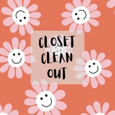 Clean Out Closet Sign, Closet Clean Out Image, Closet Clean Out Picture For Facebook, Closet Clean Out Picture Cute, Facebook Interactive Post, Interactive Post, Home Beauty Salon, Declutter Closet, Template Facebook