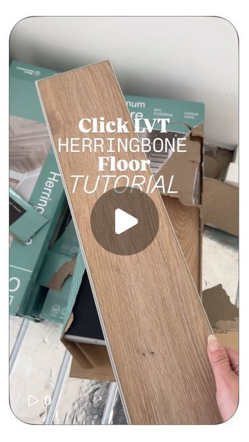 Kate Hewitt on Instagram: "Click LVT Herringbone Floor tutorial ✨

Step-by-Step Guide to Laying Click LVT Herringbone Floor

1️⃣ Prepare Your Space: Start by cleaning and leveling your subfloor. Then, find the center of your room and snap chalk lines to create a guide for your pattern.

2️⃣ Sort Your Planks:Split your LVT planks into A and B piles. These have different grooves, so sorting them is key to a smooth installation.

3️⃣ Start Laying the Pattern:Begin by laying A and B pieces alternately at a 45-degree angle. After you’ve started your pattern, make one long piece of the herringbone design. Center it by measuring from the left and right to ensure it’s perfectly aligned. Once it’s centered, you’re good to go!

4️⃣ Handling Stubborn Planks: If a plank doesn’t click in easily, use an Herringbone Lvt Floor, Herringbone Lvt, Lvt Flooring, Herringbone Floor, Herringbone Design, Floor Patterns, Design Center, Left And Right, Step Guide