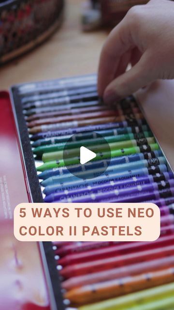 4,000 likes, 145 comments - laurahornartFebruary 5, 2023 on : "5 Ways to Use Caran d’Ache Neo Color II Wax Pastels🖍️ I love them so much! How do you like to use them ✨ ⠀ #paintingprocess #a..." Caran D’ache Neocolor, Pantone Painting Ideas, Caran Dache Neocolor Ii, Wax Pastel Art, Neocolor Ii Art, Wax Pastel, Laura Horn, Neocolor Ii, Gouache Color