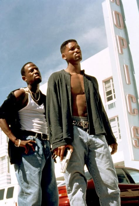 Will Smith and Martin Lawrence Will Smith 90s Wallpaper, Will Smith 90s Fashion, Will Smith And Martin Lawrence, Will Smith Bad Boys, Bad Boy Outfits, Axel Foley, 90's Outfit, Bad Boys Movie, Bad Boys For Life