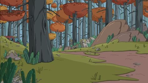 LEPPU Of The Dead, some people don't like Adventure Time's art style. Illustrated Environments, Adventure Time Background, Time Background, Adventure Time Style, Pendleton Ward, Time Concept, Environment Painting, Adventure Time Wallpaper, Poly Art