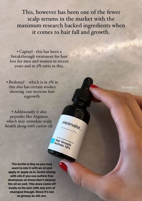 Minimalist scalp serum Review/Suggestion Minimalist Serum Review, Minimalist Hair Serum, Beauty Recipes Hair, Hair Fall Solution, Acne Products, Coffee Hair, Minimalist Hair, Beauty Wishlist, Scalp Serum