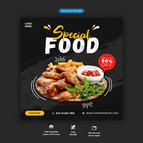 Restaurant Banner, Food Social Media Post, Dessert Restaurant, Restaurant Social Media, Food Promotion, Food Banner, 광고 디자인, Food Menu Design, Food Content