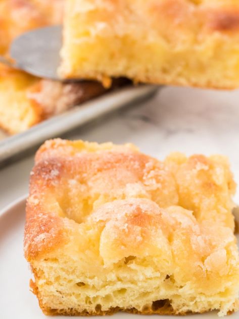 Butterkuchen - German Butter Cake - The Cheerful Cook German Butter Kuchen Recipe, Philadelphia German Butter Cake, German Butter Crumb Cake, Butter Kuchen Recipe, German Butter Cake, Sweets Board, Polish Foods, Potatoe Salad, German Dishes