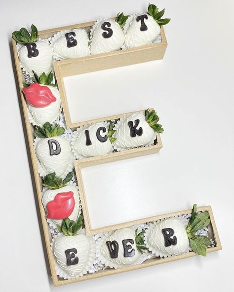 Box Letters, Letter Boxes, Treat Ideas, Letterbox Gifts, Chocolate Strawberries, Chocolate Covered Strawberries, Letter Box, Chocolate Box, Chocolate Covered