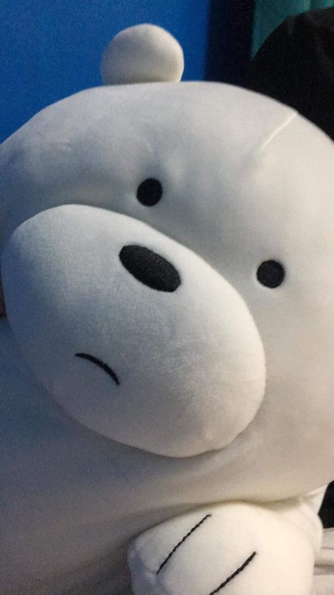 Ice Bear Plushie, Stuff Toy, Bear Plushie, Baby Bears, Kpop Iphone Wallpaper, Ice Bear, Iphone Covers, Bear Cute, Ice Bears