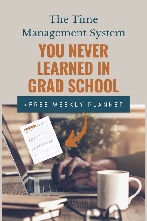 Time Management for Academics and Grad Students Grad Student Organization, Phd Student Planner, Grad School Organization, Phd Viva, Study Moods, Graduate School Prep, Time Management For Students, Grad School Tips, Doctoral Student