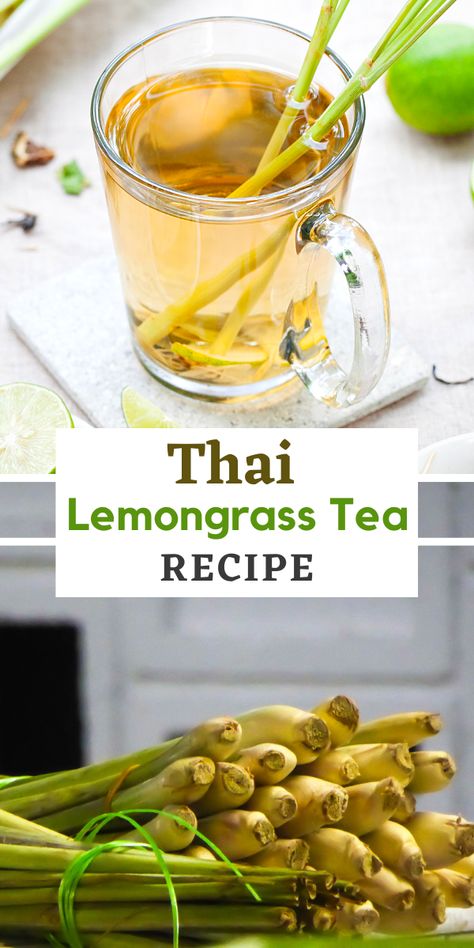 Fresh Lemongrass Tea, Lemongrass Drink Recipe, Lemon Grass Tea Recipe, Lemongrass Tea Recipe, Lemongrass Drink, Lemongrass Recipes, Hot Tea Recipes, Iced Tea Cocktails, Pandan Leaves