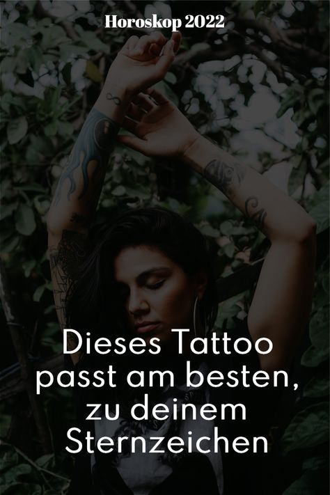 Dieses Tattoo passt am besten, zu deinem Sternzeichen. Du möchtest dir ein Tattoo stechen lassen, aber weißt nicht, was am besten zu dir passt? Die Astrologie könnte dir hier weiterhelfen. Powerful Women Tattoos Design, Tattoo Frau, Stylish Tattoo, Geniale Tattoos, Powerful Women, Tattoos For Women, Tattoo Designs, Tattoos, Pins