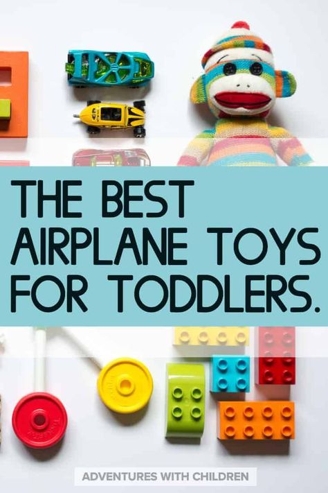 Airplane toys for toddlers that will actually fit in your bag. Find out why you should always pack toys in your carry on and which ones are best! ...........#familytravel #adventureswithchildren #travelwithtoddler #travelwithkids #showthemtheworld #flyingwithbaby #flyingwithtoddler #packingtips #travelwithchildren Kids Airplane Bag, Toddler Flight Activities, Airplane Toys For Toddlers, Toddler Plane Essentials, Traveling With Toddlers On A Plane, Toys For Airplane Travel, Airplane Activities For Toddlers, Toddler Travel Bag, Airplane Activities