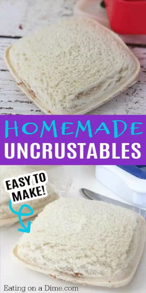 This copycat Homemade Uncrustables is very easy to make! Easy lunch ideas for kids. Save time and money when you make DIY uncrustables. This is one of my favorite freezer lunch ideas. Learn how to make your own DIY PBJ uncrustables at home. You will love this easy home made DIY recipe. DIY how to make uncrustables is one of my favorite lunch ideas! #eatingonadime #lunchrecipes #DIY #uncrustables Freezer Lunch Ideas, Diy Uncrustables, Homemade Uncrustables, Easy Lunch Ideas For Kids, Freezer Lunches, Diy Lunch, Lunch Ideas For Kids, Recipes Using Bananas, Kid Recipes