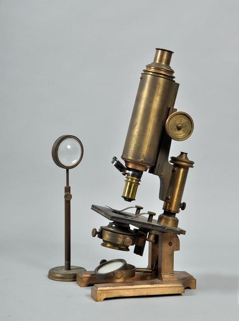 Vintage Microscope, Medical Antiques, Speakeasy Decor, Science Equipment, Ww1 Art, Surface Modeling, Antique Aesthetic, Game Props, Vintage Medical